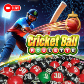 Cricket Ball Roulette live cover art on Burnas